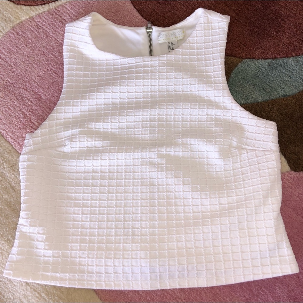 Forever 21 White Crop Top